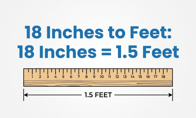 18 inches in feet