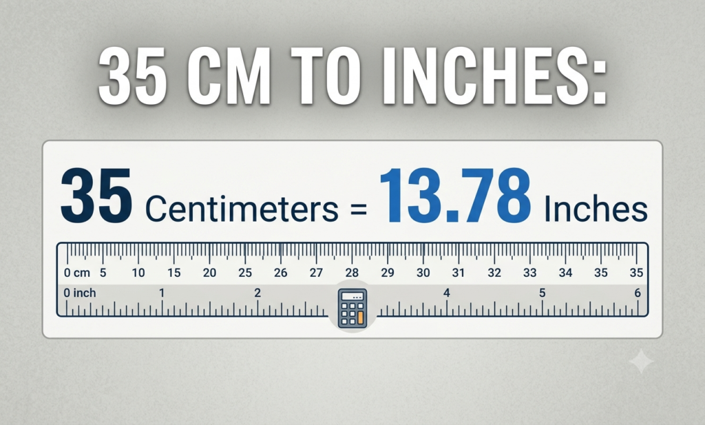 35 cm in inches