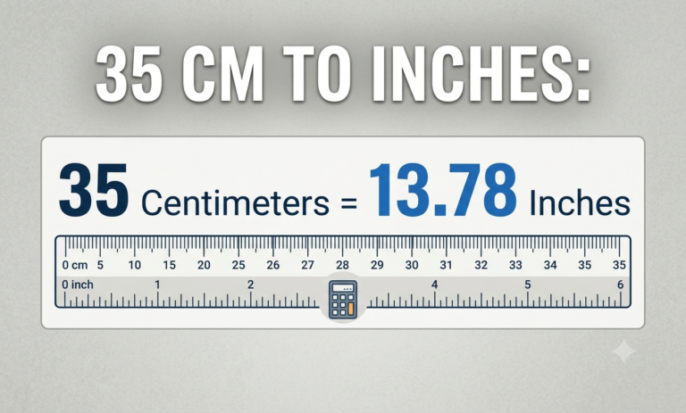 35 cm in inches