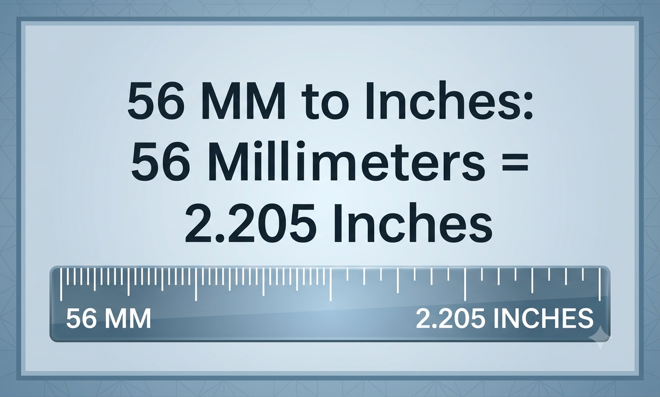 56 mm to inches