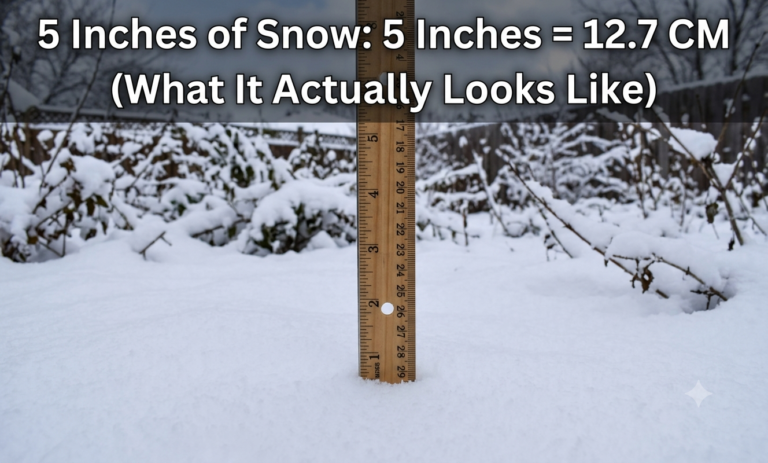 5 inches of snow