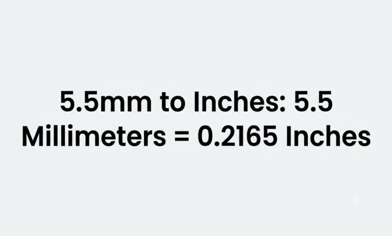 5.5mm to inches