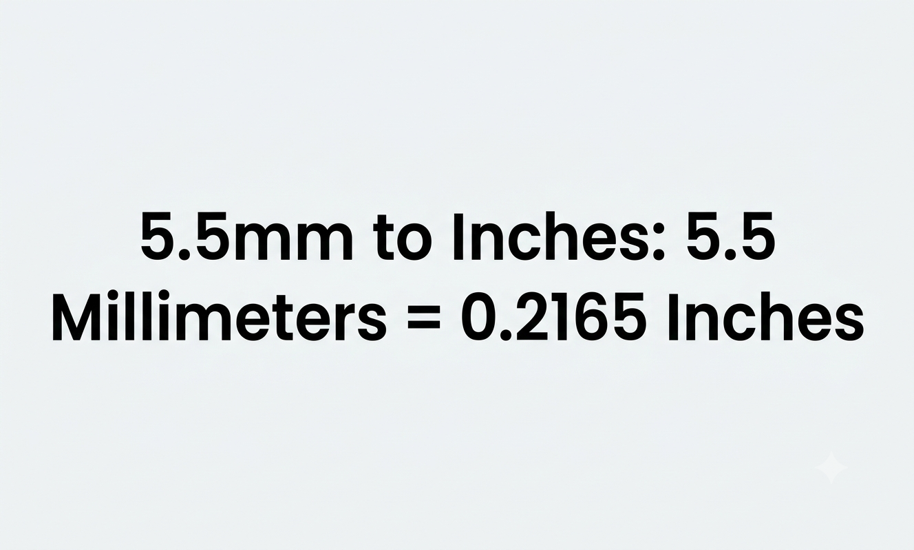 5.5mm to inches