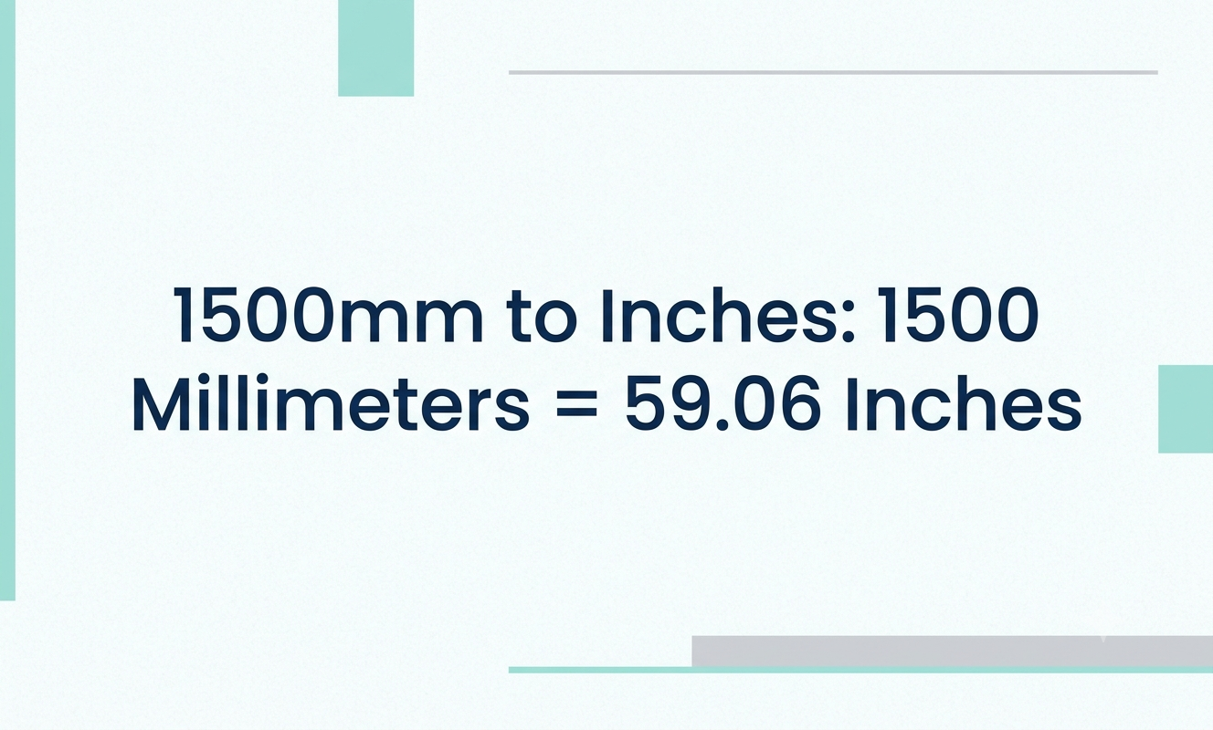 1500mm to inches