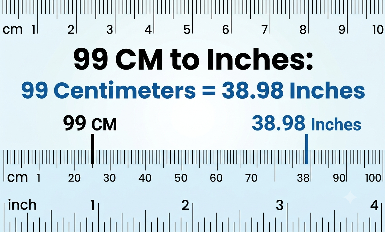 99cm to inches