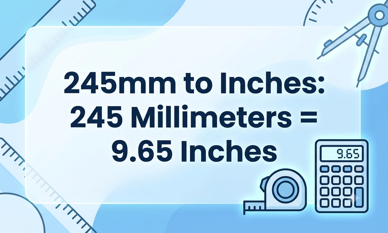 245mm to inches